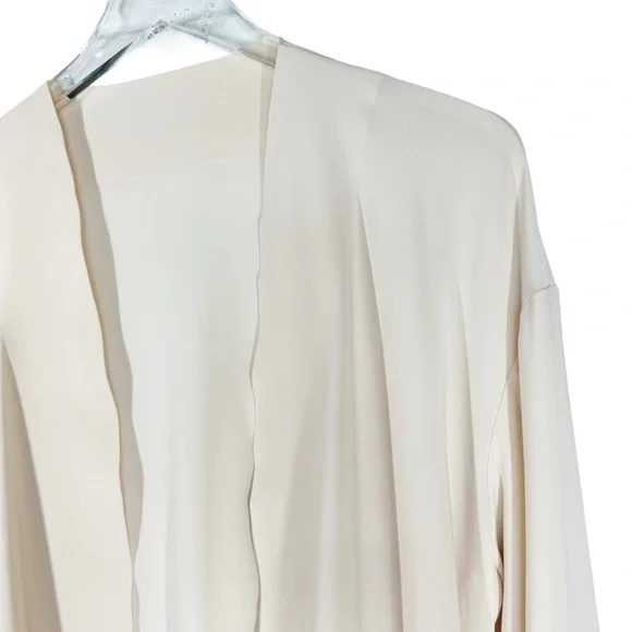 MAXMARA LEISURE Ivory Kardigan Damski Gordon Lightweight Smooth Size US Large - Picture 7 of 15